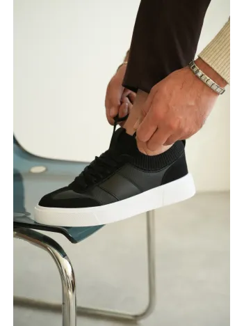 Kb-010 Kuback Siyah Cilt Günlük Erkek Ayakkabı