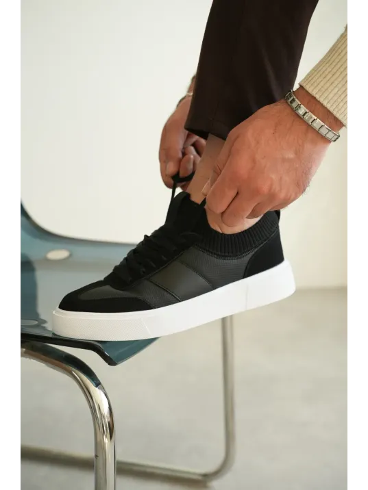 Kb-010 Kuback Siyah Cilt Günlük Erkek Ayakkabı