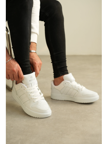 Kb-013 Kuback Beyaz Cilt Günlük Erkek Ayakkabı