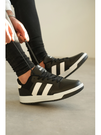 Kb-013 Kuback Siyah Beyaz Günlük Erkek Ayakkabı