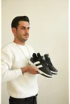 Kb-013 Kuback Siyah Beyaz Günlük Erkek Ayakkabı