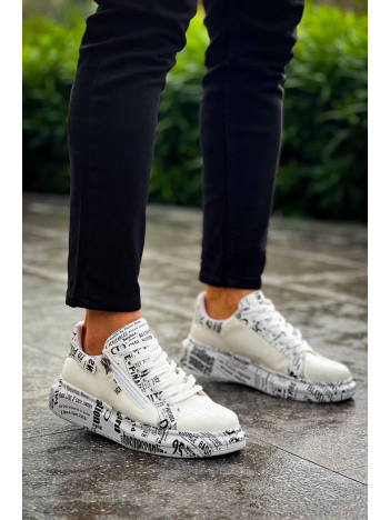 KB-02  Kuback Bağcıklı Crocodile Beyaz Gazete Günlük Erkek Ayakkabı KB-02  Kuback Bağcıklı Crocodile Beyaz Gazete Günlük Erkek Ayakkabı