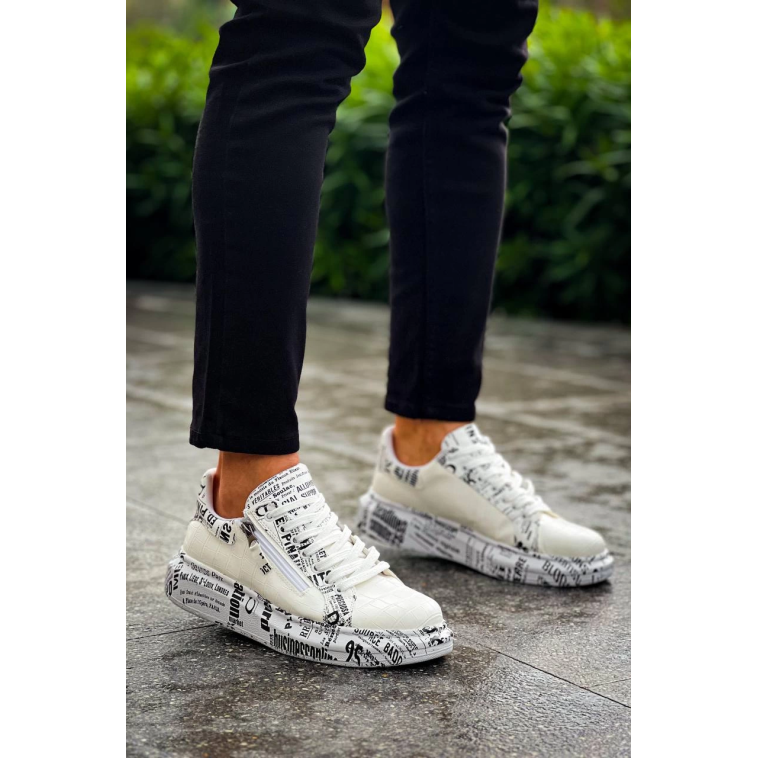 KB-02 Kuback Bağcıklı Crocodile Beyaz Gazete Günlük Erkek Ayakkabı KB-02 Kuback Bağcıklı Crocodile Beyaz Gazete Günlük Erkek Ayakkabı