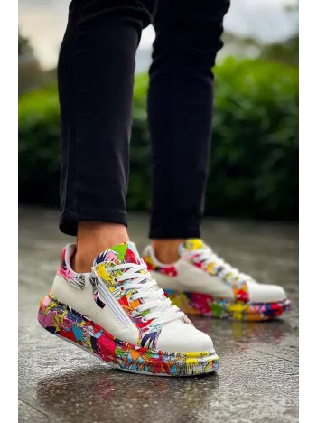 Kb-02 Kuback Bağcıklı Crocodile Beyaz Kırmızı Günlük Erkek Ayakkabı Kb-02 Kuback Bağcıklı Crocodile Beyaz Kırmızı Günlük Erkek Ayakkabı