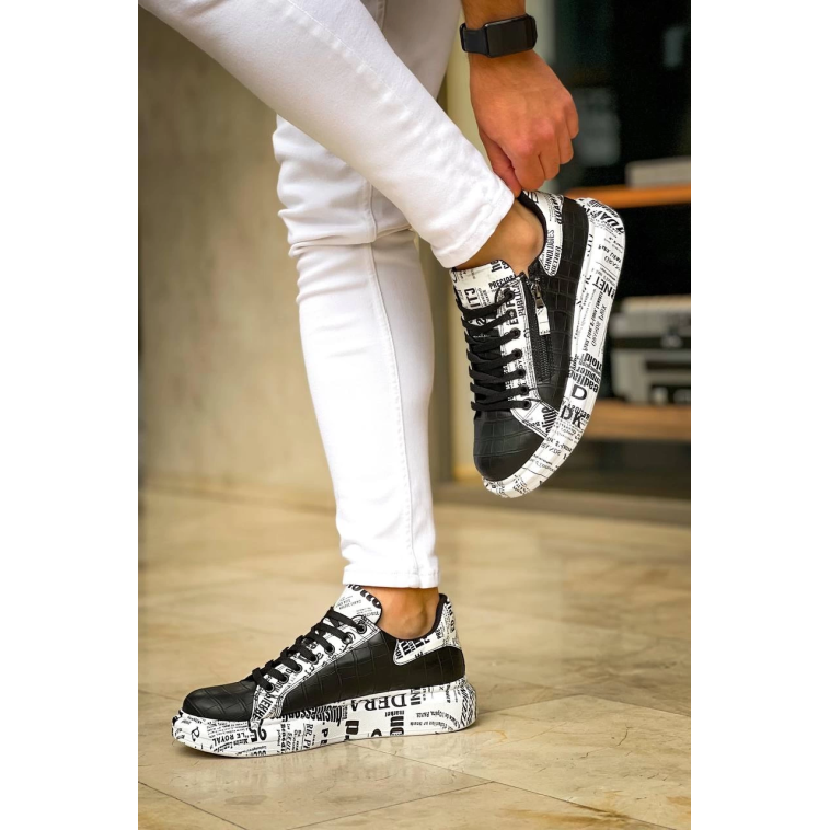 KB-02 Kuback Bağcıklı Crocodile Siyah Gazete Günlük Erkek Ayakkabı KB-02 Kuback Bağcıklı Crocodile Siyah Gazete Günlük Erkek Ayakkabı