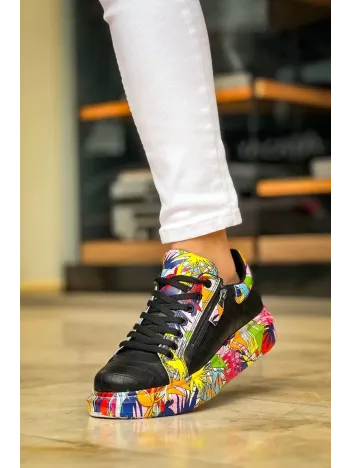 Kb-02 Kuback Bağcıklı Crocodile Siyah Kırmızı Günlük Erkek Ayakkabı Kb-02 Kuback Bağcıklı Crocodile Siyah Kırmızı Günlük Erkek Ayakkabı