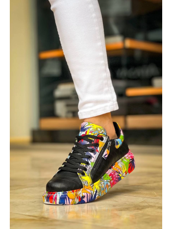 KB-02  Kuback Bağcıklı Crocodile Siyah Kırmızı Günlük Erkek Ayakkabı KB-02  Kuback Bağcıklı Crocodile Siyah Kırmızı Günlük Erkek Ayakkabı