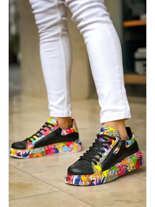 Kb-02 Kuback Bağcıklı Crocodile Siyah Kırmızı Günlük Erkek Ayakkabı Kb-02 Kuback Bağcıklı Crocodile Siyah Kırmızı Günlük Erkek Ayakkabı