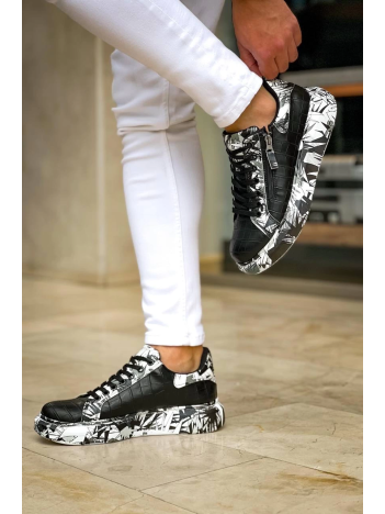 Kb-02 Kuback Bağcıklı Crocodile Siyah Siyah Günlük Erkek Ayakkabı Kb-02 Kuback Bağcıklı Crocodile Siyah Siyah Günlük Erkek Ayakkabı