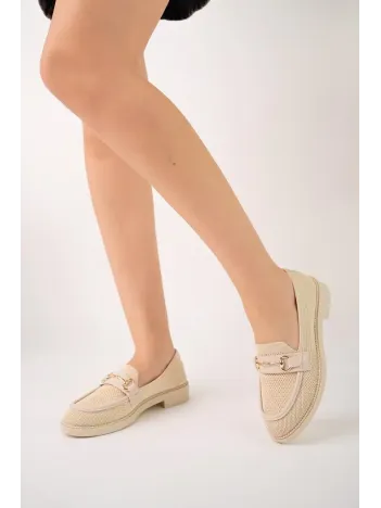 Kb-021 Kuback Bej Triko G Toka  Günlük Kadın Ayakkabı