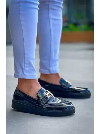 Kb-027 Kuback Bağcıksız Kömür Rugan H Günlük Erkek Ayakkabı Kb-027 Kuback Bağcıksız Kömür Rugan H Günlük Erkek Ayakkabı