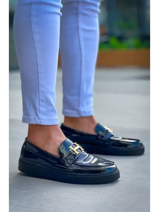 Kb-027 Kuback Bağcıksız Kömür Rugan H Günlük Erkek Ayakkabı Kb-027 Kuback Bağcıksız Kömür Rugan H Günlük Erkek Ayakkabı