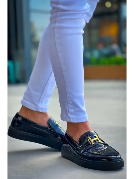 Kb-027 Kuback Bağcıksız Kömür Rugan H Günlük Erkek Ayakkabı Kb-027 Kuback Bağcıksız Kömür Rugan H Günlük Erkek Ayakkabı