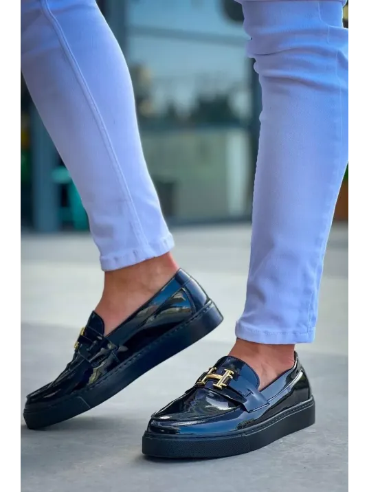 Kb-027 Kuback Bağcıksız Kömür Rugan H Günlük Erkek Ayakkabı Kb-027 Kuback Bağcıksız Kömür Rugan H Günlük Erkek Ayakkabı