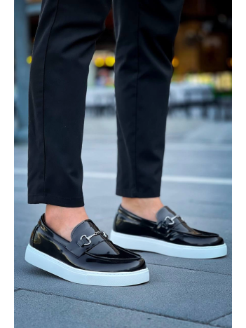 KB-027  Kuback Bağcıksız Siyah Rugan G Günlük Erkek Ayakkabı KB-027  Kuback Bağcıksız Siyah Rugan G Günlük Erkek Ayakkabı