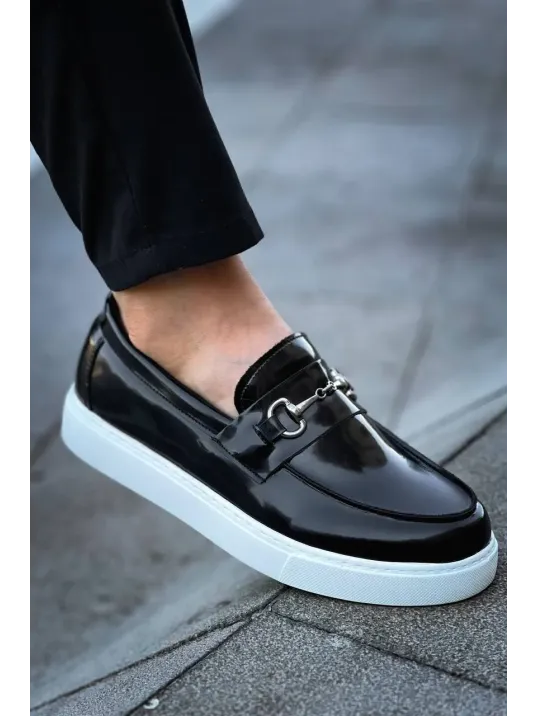 Kb-027 Kuback Bağcıksız Siyah Rugan G Günlük Erkek Ayakkabı Kb-027 Kuback Bağcıksız Siyah Rugan G Günlük Erkek Ayakkabı