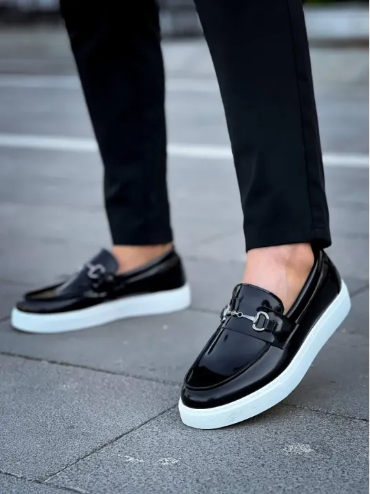 Kb-027 Kuback Bağcıksız Siyah Rugan G Günlük Erkek Ayakkabı Kb-027 Kuback Bağcıksız Siyah Rugan G Günlük Erkek Ayakkabı