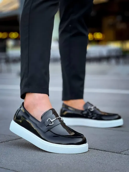 Kb-027 Kuback Bağcıksız Siyah Rugan G Günlük Erkek Ayakkabı Kb-027 Kuback Bağcıksız Siyah Rugan G Günlük Erkek Ayakkabı