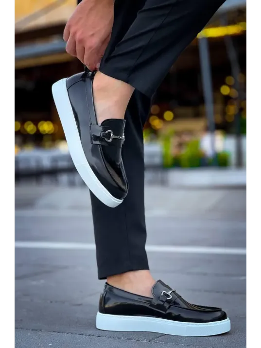 Kb-027 Kuback Bağcıksız Siyah Rugan G Günlük Erkek Ayakkabı Kb-027 Kuback Bağcıksız Siyah Rugan G Günlük Erkek Ayakkabı