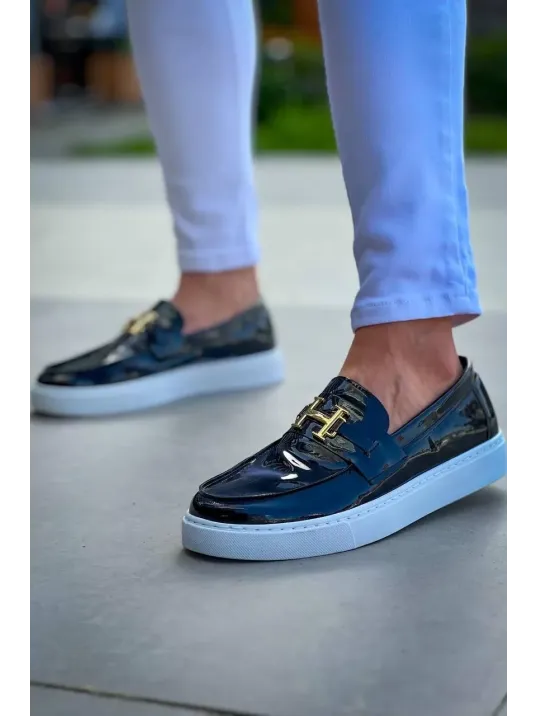 Kb-027 Kuback Bağcıksız Siyah Rugan H Günlük Erkek Ayakkabı Kb-027 Kuback Bağcıksız Siyah Rugan H Günlük Erkek Ayakkabı