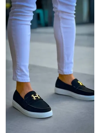 Kb-027 Kuback Bağcıksız Siyah Süet H Günlük Erkek Ayakkabı Kb-027 Kuback Bağcıksız Siyah Süet H Günlük Erkek Ayakkabı