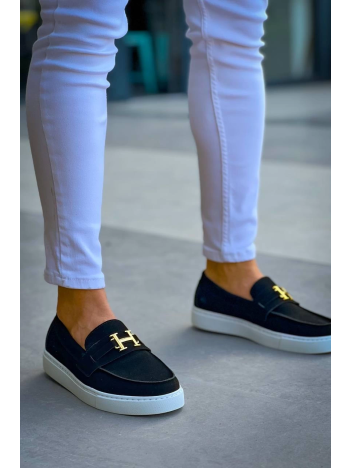 KB-027  Kuback  Bağcıksız Siyah Süet H Günlük Erkek Ayakkabı KB-027  Kuback  Bağcıksız Siyah Süet H Günlük Erkek Ayakkabı