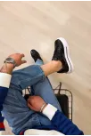 Kb-04 Kuback Siyah Cilt Günlük Erkek Ayakkabı