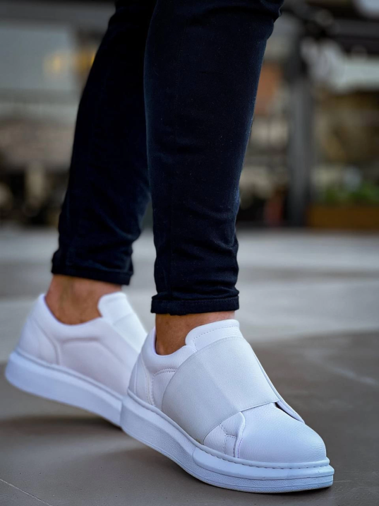 Kb-040 Kuback Beyaz Cilt Lastikli Günlük Erkek Ayakkabı Kb-040 Kuback Beyaz Cilt Lastikli Günlük Erkek Ayakkabı