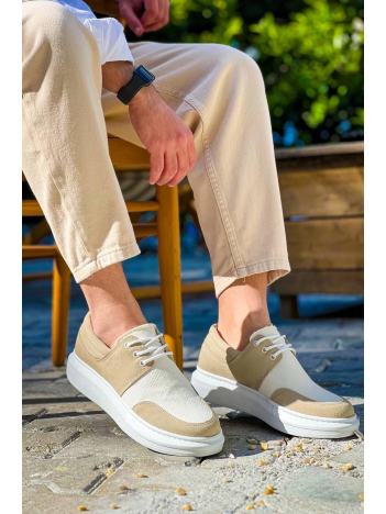 KB-042  Kuback Bağcıklı Bej Günlük Erkek Ayakkabı KB-042  Kuback Bağcıklı Bej Günlük Erkek Ayakkabı