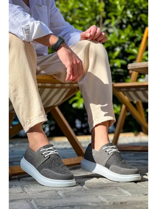 Kb-042 Kuback Bağcıklı Gri Günlük Erkek Ayakkabı Kb-042 Kuback Bağcıklı Gri Günlük Erkek Ayakkabı