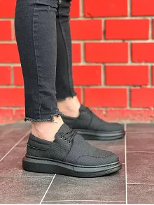 Kb-042  Kuback Bağcıklı Kömür Günlük Erkek Ayakkabı