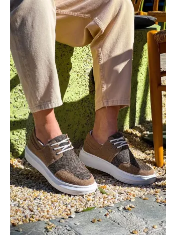 Kb-042  Kuback  Bağcıklı Taba Günlük Erkek Ayakkabı