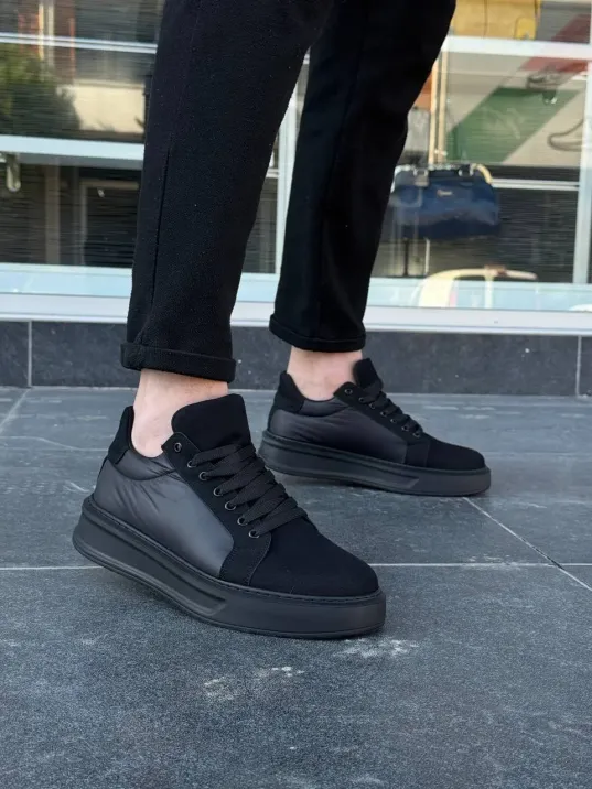 Kb-046 Kuback Siyah Paraşüt Siyah Yüksek Taban Günlük Spor Ayakkabı Kb-046 Kuback Siyah Paraşüt Siyah Yüksek Taban Günlük Spor Ayakkabı