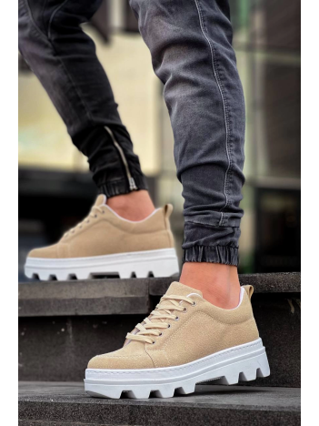 KB-056 Kuback Bej Süet Beyaz Yüksek Taban Günlük Spor Ayakkabı KB-056 Kuback Bej Süet Beyaz Yüksek Taban Günlük Spor Ayakkabı