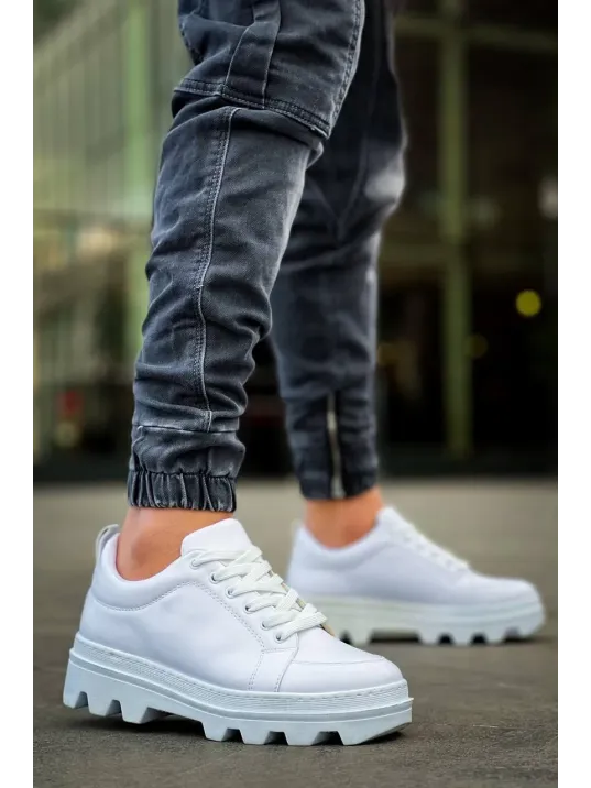 Kb-056 Kuback Beyaz Cilt Beyaz Yüksek Taban Günlük Spor Ayakkabı Kb-056 Kuback Beyaz Cilt Beyaz Yüksek Taban Günlük Spor Ayakkabı