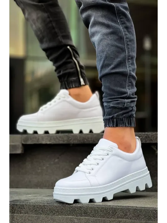 Kb-056 Kuback Beyaz Cilt Beyaz Yüksek Taban Günlük Spor Ayakkabı Kb-056 Kuback Beyaz Cilt Beyaz Yüksek Taban Günlük Spor Ayakkabı