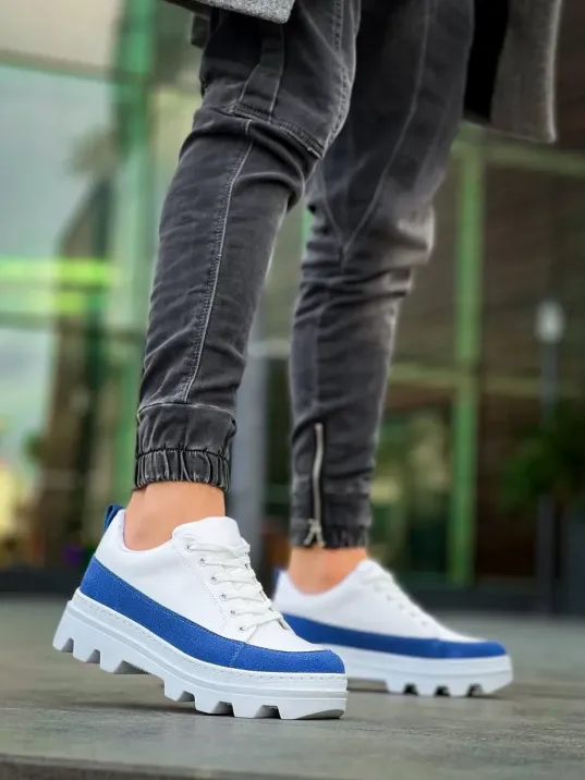 Kb-056 Kuback Beyaz Mavi Detaylı Beyaz Yüksek Taban Günlük Spor Ayakkabı Kb-056 Kuback Beyaz Mavi Detaylı Beyaz Yüksek Taban Günlük Spor Ayakkabı