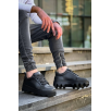 KB-056 Kuback Siyah Cilt Siyah Yüksek Taban Günlük Spor Ayakkabı KB-056 Kuback Siyah Cilt Siyah Yüksek Taban Günlük Spor Ayakkabı