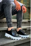 Kb-056 Kuback Siyah Rugan Beyaz Yüksek Taban Günlük Spor Ayakkabı Kb-056 Kuback Siyah Rugan Beyaz Yüksek Taban Günlük Spor Ayakkabı