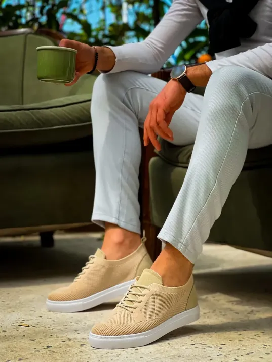 Kb-101 Kuback Bej Triko Bağcıklı Günlük Erkek Ayakkabı Kb-101 Kuback Bej Triko Bağcıklı Günlük Erkek Ayakkabı