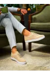 Kb-101 Kuback Bej Triko Bağcıklı Günlük Erkek Ayakkabı