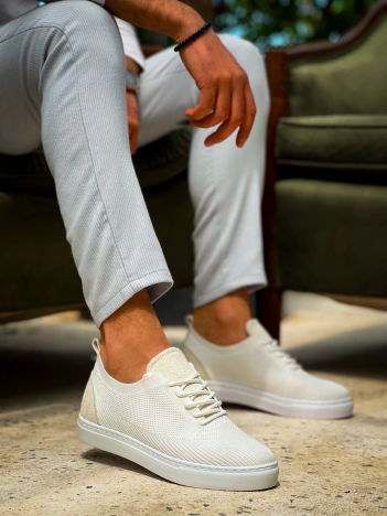 KB-101 Kuback Beyaz Triko Bağcıklı Günlük Erkek Ayakkabı KB-101 Kuback Beyaz Triko Bağcıklı Günlük Erkek Ayakkabı