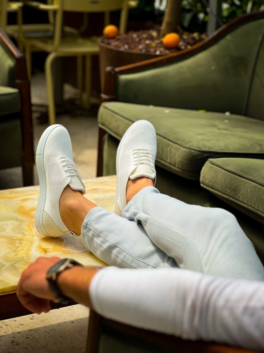 KB-101 Kuback Beyaz Triko Bağcıklı Günlük Erkek Ayakkabı KB-101 Kuback Beyaz Triko Bağcıklı Günlük Erkek Ayakkabı