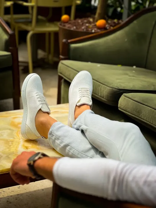 Kb-101 Kuback Beyaz Triko Bağcıklı Günlük Erkek Ayakkabı Kb-101 Kuback Beyaz Triko Bağcıklı Günlük Erkek Ayakkabı