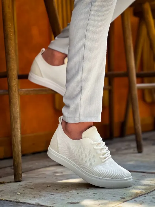 Kb-101 Kuback Beyaz Triko Bağcıklı Günlük Erkek Ayakkabı Kb-101 Kuback Beyaz Triko Bağcıklı Günlük Erkek Ayakkabı