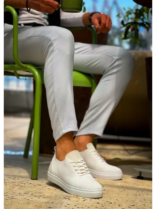 Kb-101 Kuback Beyaz Triko Bağcıklı Günlük Erkek Ayakkabı Kb-101 Kuback Beyaz Triko Bağcıklı Günlük Erkek Ayakkabı