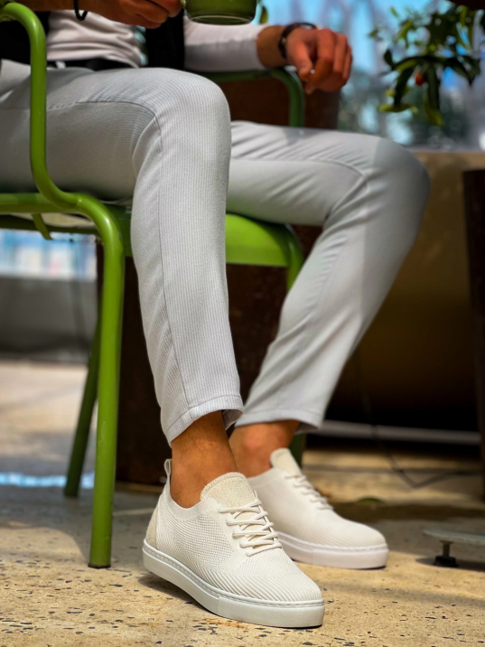 KB-101 Kuback Beyaz Triko Bağcıklı Günlük Erkek Ayakkabı KB-101 Kuback Beyaz Triko Bağcıklı Günlük Erkek Ayakkabı