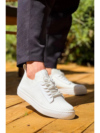 KB-110  Kuback Beyaz Triko Yüksek Taban Bağcıklı Günlük Erkek Ayakkabı KB-110  Kuback Beyaz Triko Yüksek Taban Bağcıklı Günlük Erkek Ayakkabı