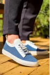 Kb-110 Kuback Mavi Triko Yüksek Taban Bağcıklı Günlük Erkek Ayakkabı Kb-110 Kuback Mavi Triko Yüksek Taban Bağcıklı Günlük Erkek Ayakkabı
