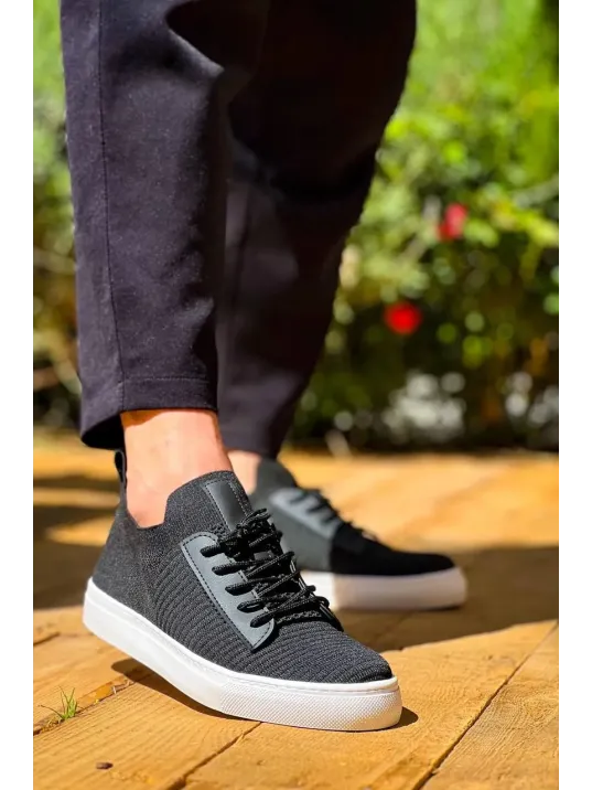 Kb-110 Kuback Back Siyah Triko Yüksek Taban Bağcıklı Günlük Erkek Ayakkabı Kb-110 Kuback Back Siyah Triko Yüksek Taban Bağcıklı Günlük Erkek Ayakkabı